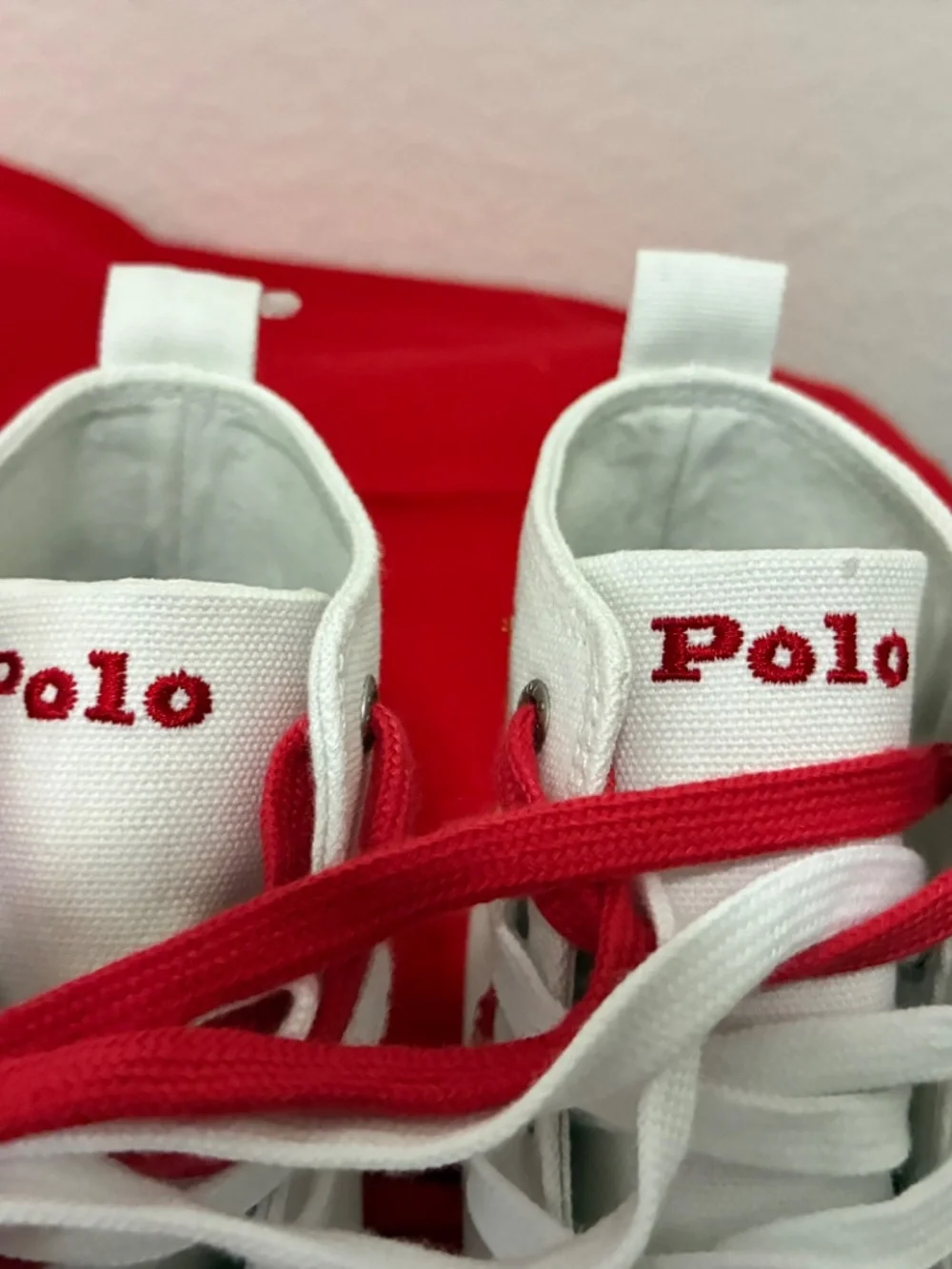 Polo Ralph Lauren Hamptyn HI ll White Canvas Hi-Top Shoes